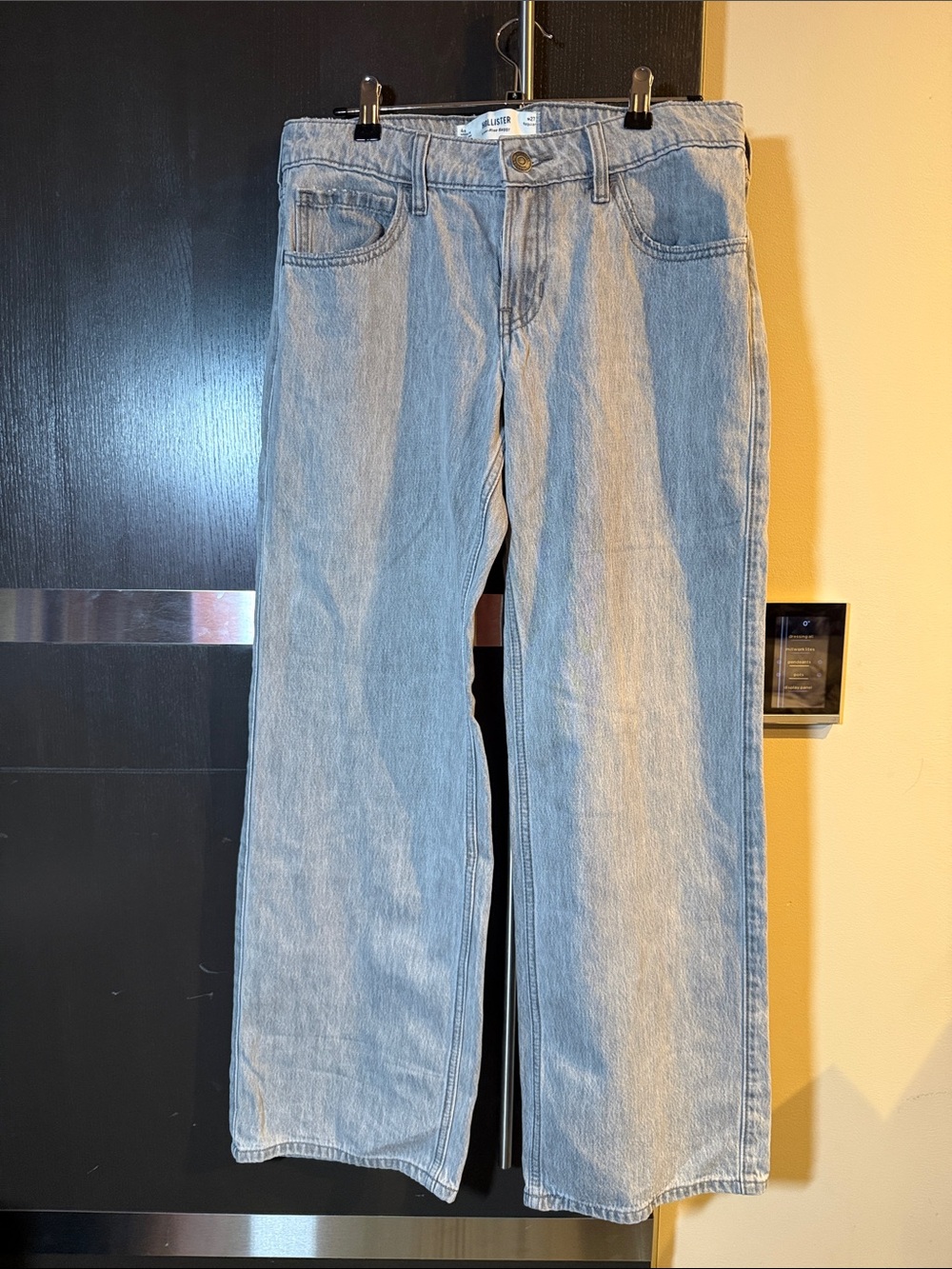 Hollister Light grey Women's Straight-Leg Jeans